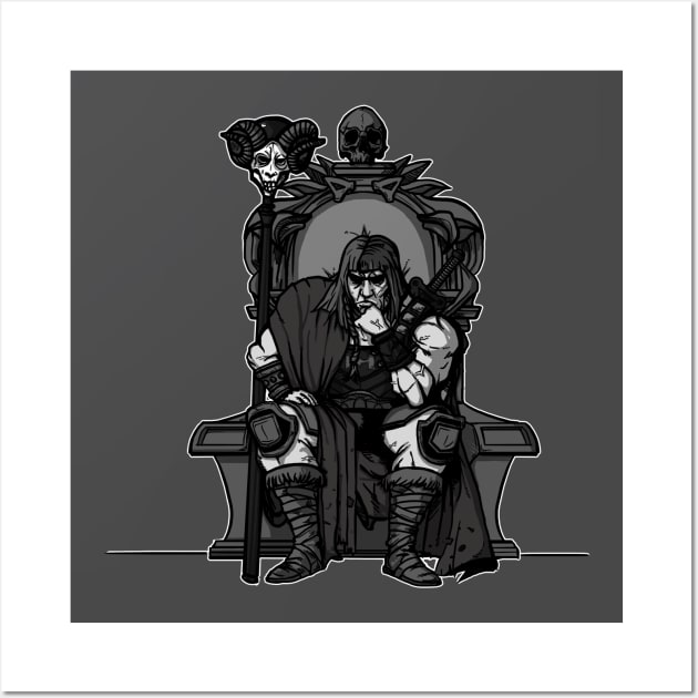 King of Eternia B&W Wall Art by AndreusD